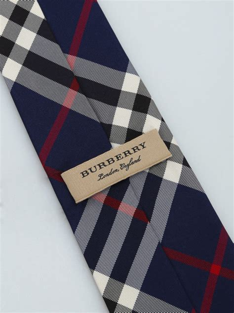 burberry blue check silk tie|burberry tie vintage.